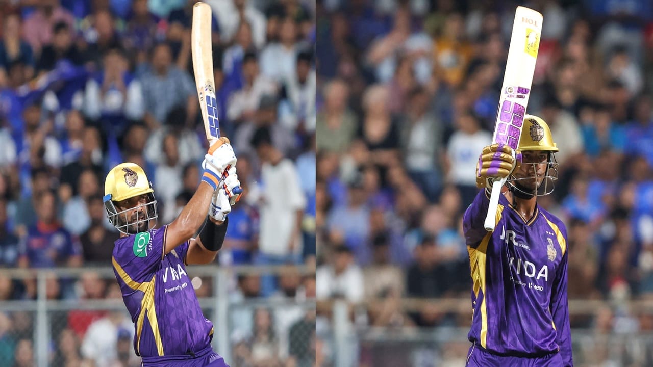 MI vs KKR : मुंबईकर अजिंक्य-अंगकृष जोडीचा अर्धशतकी दणका, पलटणसमोर 221 धावांचं आव्हान, कोण जिंकणार?
