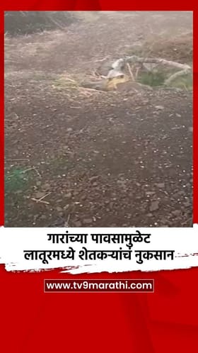 गारांच्या पावसामुळे लातूरमध्ये शेतकऱ्यांचं नुकसान