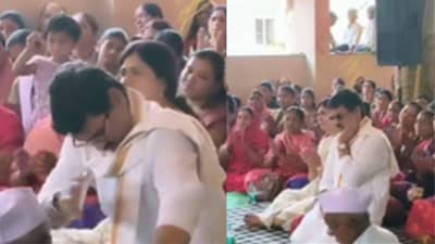 भर कार्यक्रमात धनंजय मुंडे यांनी आजोबांना ओढले.. पुढे जे घडले ते... व्हिडीओ व्हायरल..