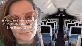 दुबईला जाणाऱ्या फ्लाईटमध्ये केवळ ती एकटीच, महिलेने सांगितले कारण.