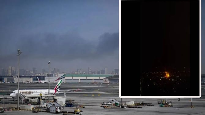 जगात हाहाकार, इराण-अमेरिकचं युद्ध आता दुबईच्या वेशीवर, हादरलं एअरपोर्ट