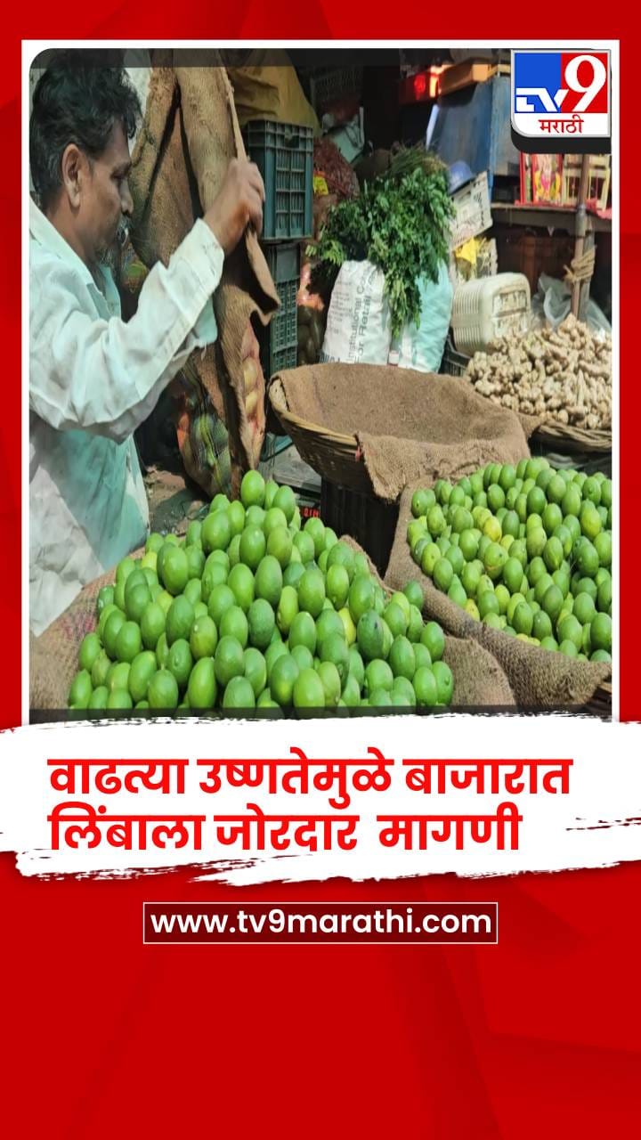 चाळीसगाव तालुक्यात उन्हाळा सुरू होताच लिंबांच्या मागणीत वाढ