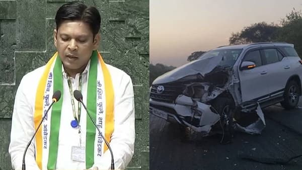 Prashant Padole Accident : महाराष्ट्रात खासदाराच्या कारला ट्रकची जोरदार धडक, एअर बॅगच उघडली नाही, नशीब बलवत्तर म्हणून वाचले प्राण