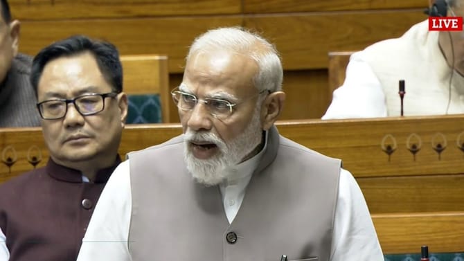 युद्धामुळे भारतासमोर अनेक आव्हाने... PM मोदी यांचं लोकसभेत निवेदन