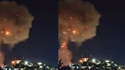 आगीच्या ज्वाला, धुराचे मोठे लोट, पाकिस्तानी हवाई हल्ल्याचा भयानक व्हिडीओ व्हायरल, थेट..