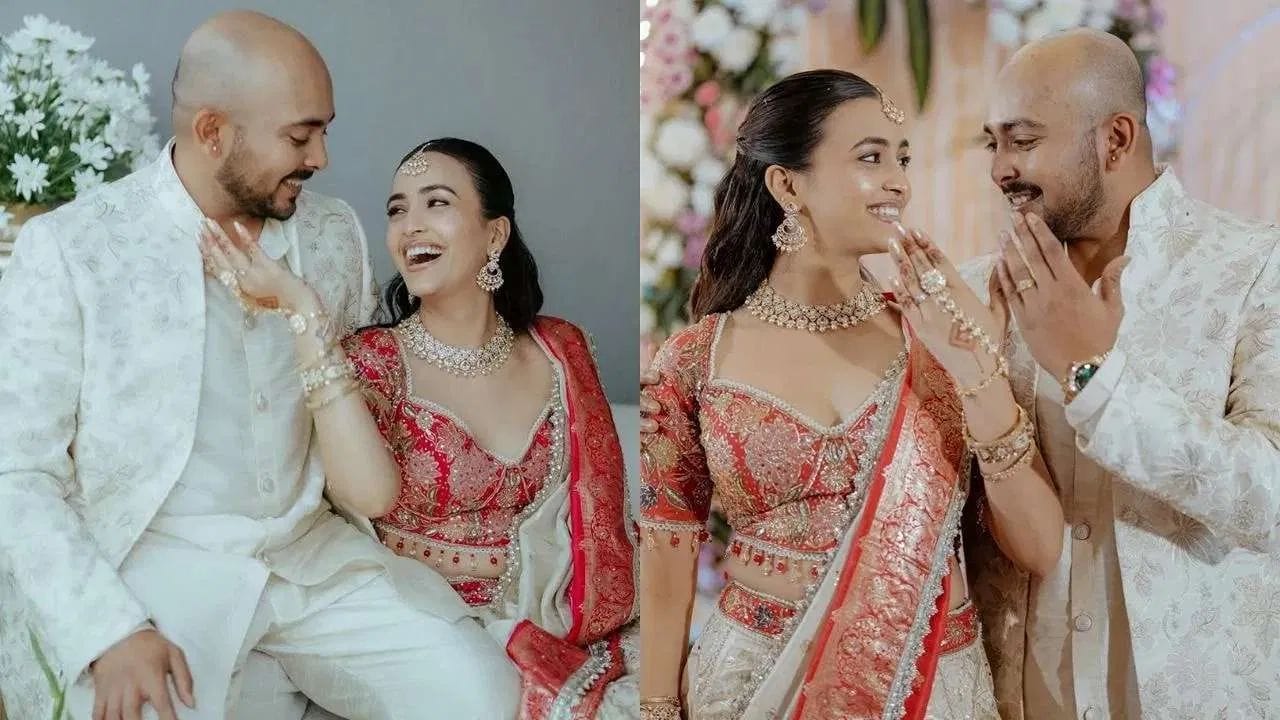 पृथ्वी शॉ याने अनेक आपल्या साखरपुड्याचे फोटो शेअर केले आहेत, ज्यामध्ये तो आणि आक्रिती एकमेकांना एंगेजमेंटची रिंग घालत आहेत आणि त्यांच्या रिंगही ते दाखवत आहेत.