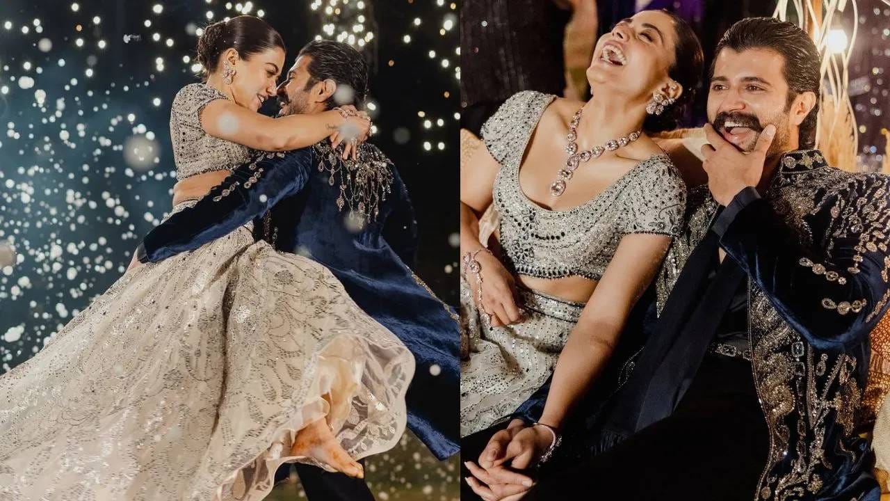 संगीतचे फोटो शेअर करताना रश्मिका मंदानाने कॅप्शनही लिहीली. "रात्र प्रेमाने, आनंदाश्रूंनी, हास्याने, संगीताने, गाण्यांनी, चमक-धमक असलेली, भरलेली होती आणि आम्ही रात्रभर नाचत होतो. ती खरोखरच आतापर्यंतची सर्वात मजेदार रात्र होती. विज्जू आणि मी एकमेकांना सरप्राईज देणार होतो. कुटुंबही सरप्राईज देणार होतं. आमच्या कुटुंबियांना इतक्या मुक्तपणे आणि आनंदाने नाचताना पाहून आम्ही आश्चर्यचकित झालो' असं तिने लिहीलं.