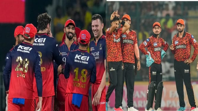 सनरायजर्स हैदराबादसमोर आरसीबीचं आव्हान, पाहा संभाव्य प्लेइंग ईलेव्हन