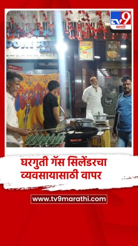 वसईत घरगुती गॅस सिलेंडरचा व्यवसायासाठी वापर, हॉटेलवर धडक कारवाई