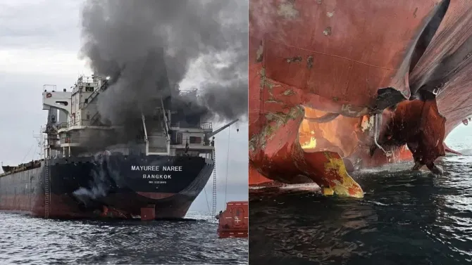 होर्मुझच्या खाडीत महाकाय जहाजावर हल्ला, भारताचं कनेक्शन समोर!