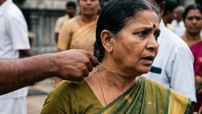 मंदिरात जाणाऱ्या वृद्ध महिलेला गाठलं, गप्पा मारल्या अन् पुढच्याच क्षणी