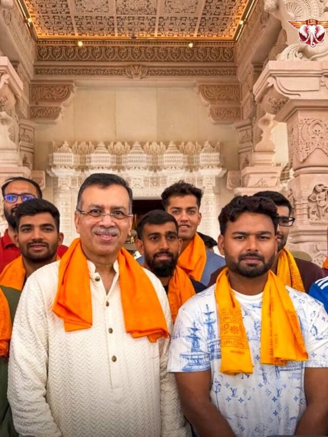 जय श्री राम, लखनौ सुपर जायंट्स टीम रामलल्लाच्या दर्शनाला, पाहा फोटो