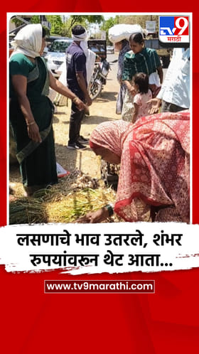 लसणाचे भाव उतरले, शंभर रुपयांवरून थेट आता...