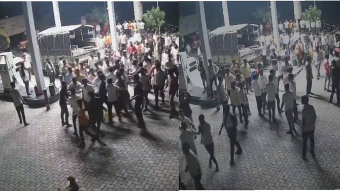 कुठे दोन किलो मीटर रांगा, तर कुठे माऱ्यामाऱ्या; पेट्रोलचं संकट संपेना