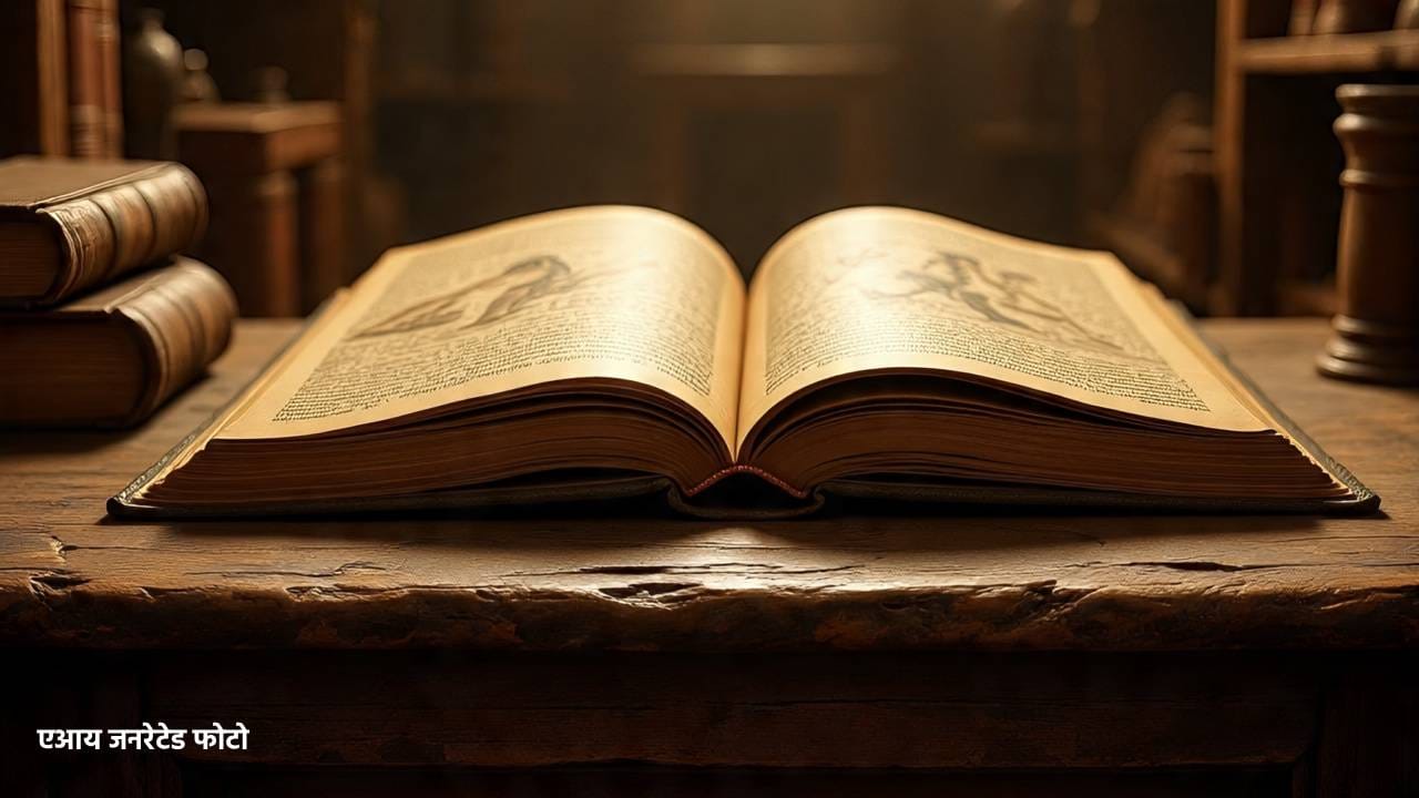 तर काही लोक या ग्रंथाबाबात लोकांच्या मनात उगीचच भीती भरवण्यात आलेली आहे, असे सांगतात. काही लोक तर एका तांत्रिकाने त्या पुस्तकात निळावंती नावाच्या स्त्रीची कथा लिहिलेली आहे, असा दावा केला जातो. परंतु या पुस्तकाबाबत अद्याप काहीही ठोस माहिती समोर आलेली नाही. (फोटो सौजन्य- मेटा एआय) 