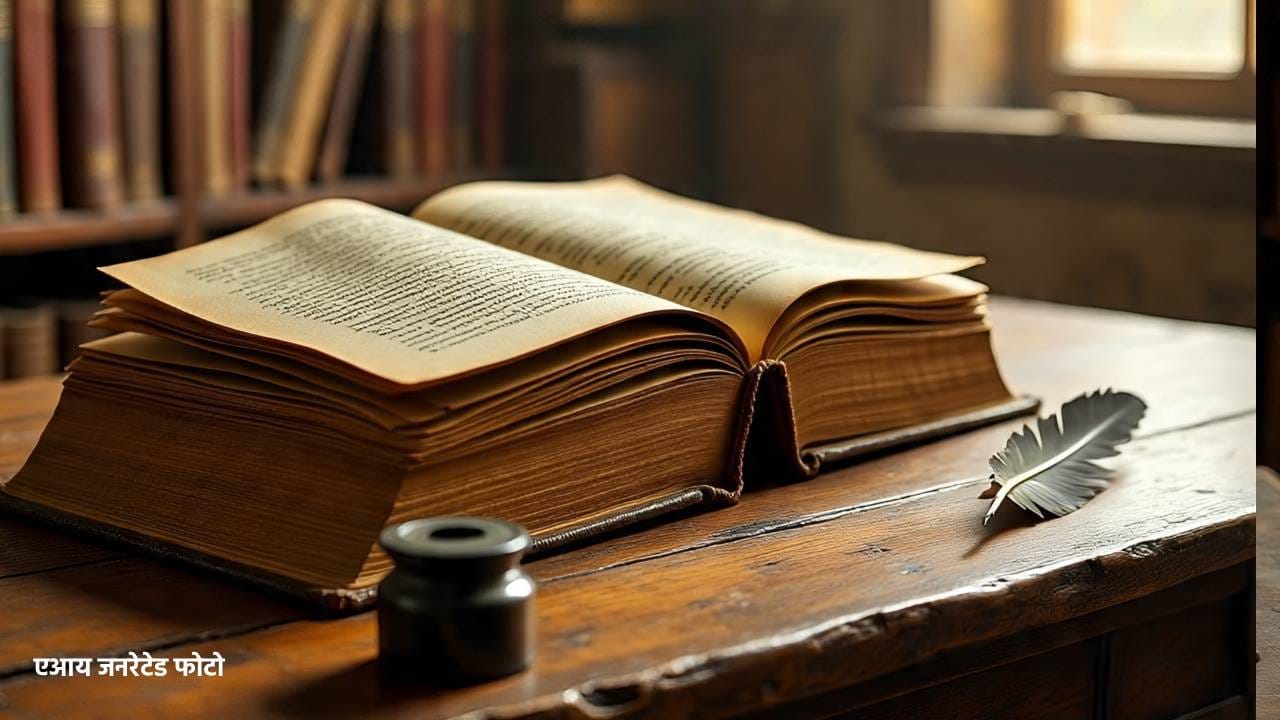 या जगात काही ग्रंथ खूपच दुर्मिळ आहेत. काही ग्रंथ तर शेकडो वर्षे जुनी आहेत. अशा खास ग्रंथांच्या दुर्मिळ प्रति आजही काही ठिकाणी संरक्षित केलेल्या आहेत. या ग्रंथांमध्ये खूप महत्त्वाची माहिती असल्याने त्यांची काळजी घेतली जाते. (फोटो सौजन्य- मेटा एआय)