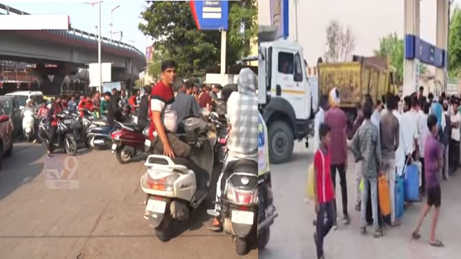 आप कतार में हो... मुंबईपासून बुलढाण्यापर्यंत आजही रांगाच रांगा...