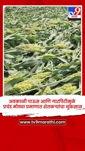 अवकाळी पाऊस आणि गारपिटीमुळे प्रचंड मोठ्या प्रमाणात शेतकऱ्यांचा नुकसान