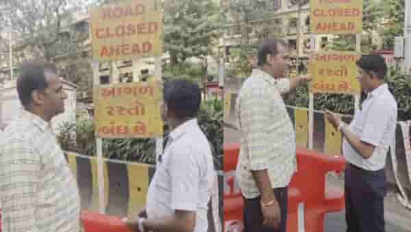 मुंबईत उड्डाणपुलावर रातोरात लागले गुजराती फलक, जखमेवर मीठ चोळण्याचा प्रकार सुरू; शिवसेना आक्रमक