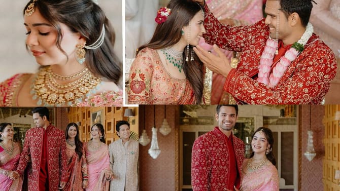 Arjun Sania Wedding : अर्जुन-सानियाच्या शाही विवाहाचे Unseen Photo