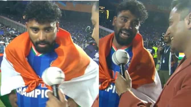 Mohammed Siraj : एवढं खरं कोण बोलतं ? फायनल मॅचनंतर सिराज जे बोलून गेला.. Video होतोय तूफान व्हायरल