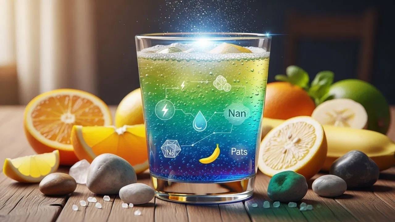  अश्रू आणि घामामध्ये सर्वात महत्त्वाचा घटक म्हणजे सोडियम क्लोराईड, ज्याला सामान्यतः मीठ म्हणून ओळखले जाते. हे खनिज शरीरातील दैनंदिन द्रव आणि इलेक्ट्रोलाइट संतुलन राखण्यात महत्त्वाची भूमिका बजावते. (Image Credit Source: AI)