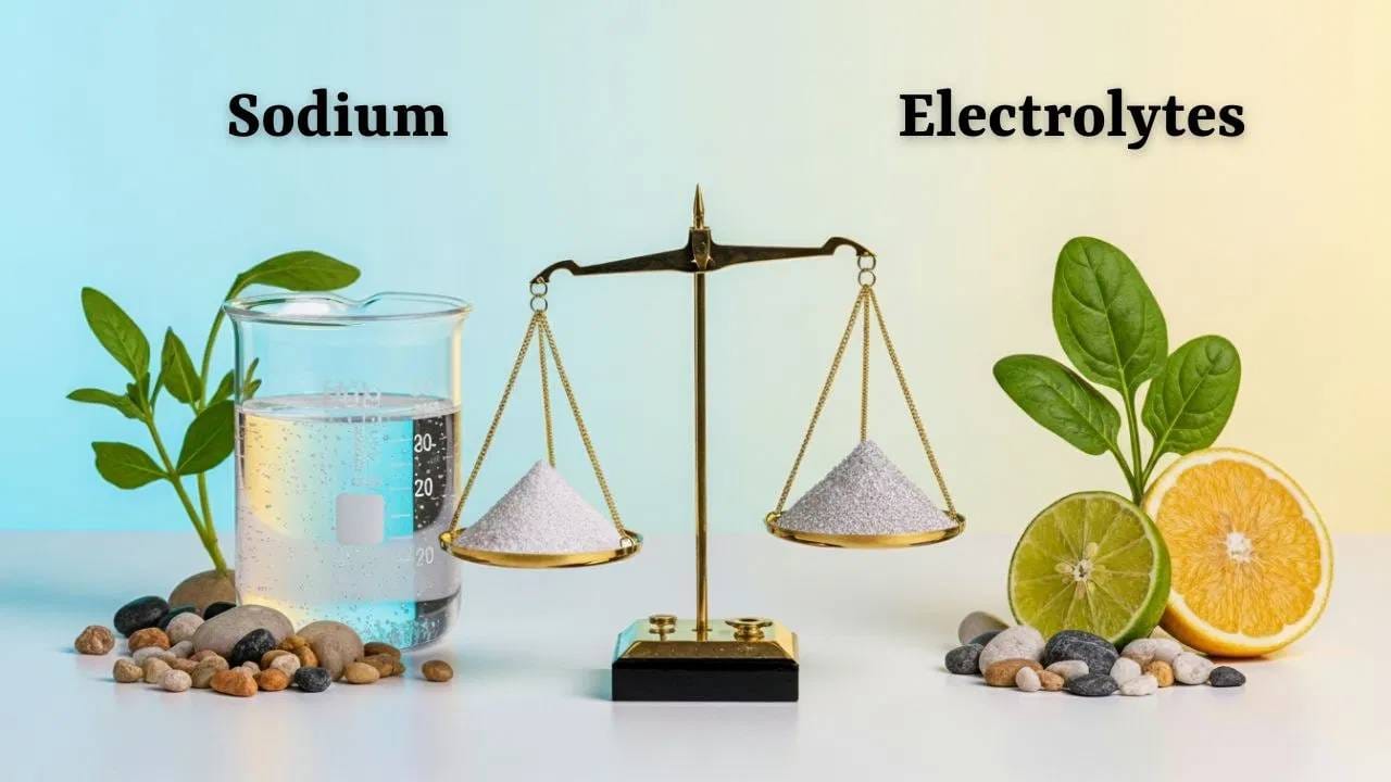 शरीरातील द्रवपदार्थांमधील भूमिका: अश्रू आणि घाम शरीरातील द्रव आणि इलेक्ट्रोलाइट संतुलन नियंत्रित करतात. हे पदार्थ खारट दिसतात कारण शरीर पाणी आणि खनिजांचे संतुलन राखण्याचे काम करते.(Image Credit Source: AI)