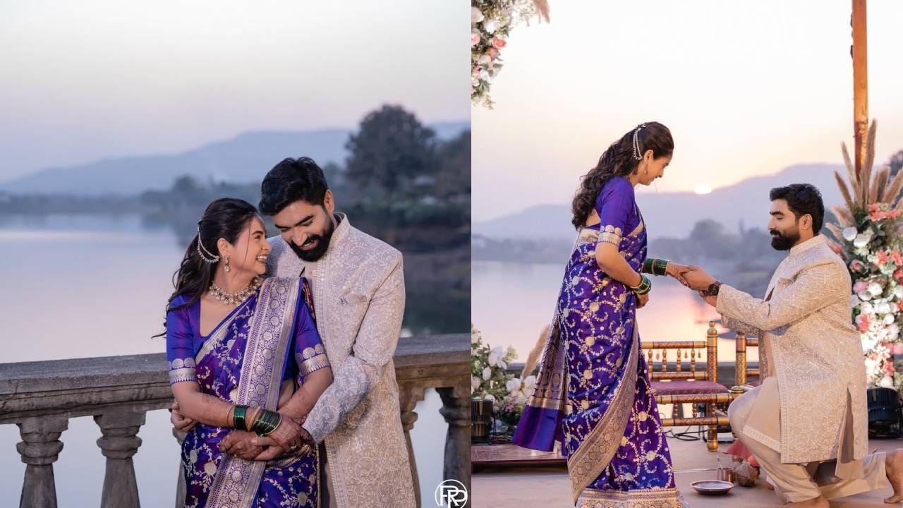 अनेकांना अपूर्वांची गर्द जांभळी साडी प्रचंड आवडली असून, दोघांचाही लूक अगदी रॉयल आहे, असं म्हणत नेटकऱ्यांनी त्यांचं भरभरून कौतुक केलंय. 