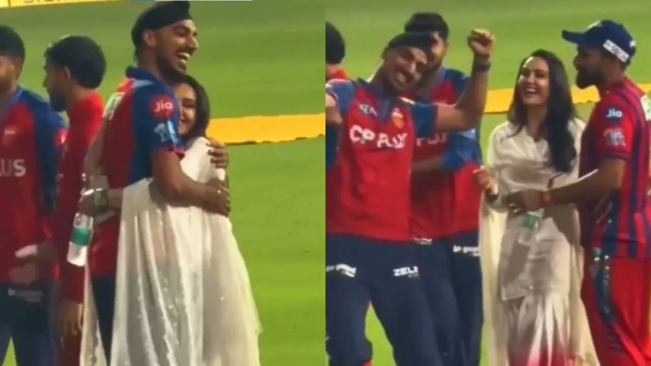 Video: प्रीति जिंटाने मिठी मारताच अर्शदीप सिंगची अशी होती रिएक्शन, मोहम्मद शमी पाहात राहिला