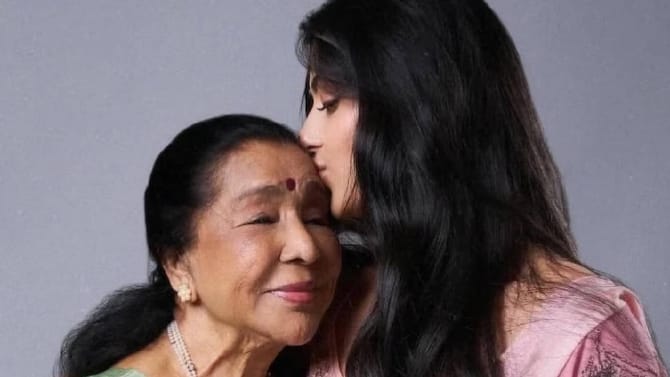 आशा भोसले यांची नात जनाईने पूर्ण केली आजीची अखेरची इच्छा