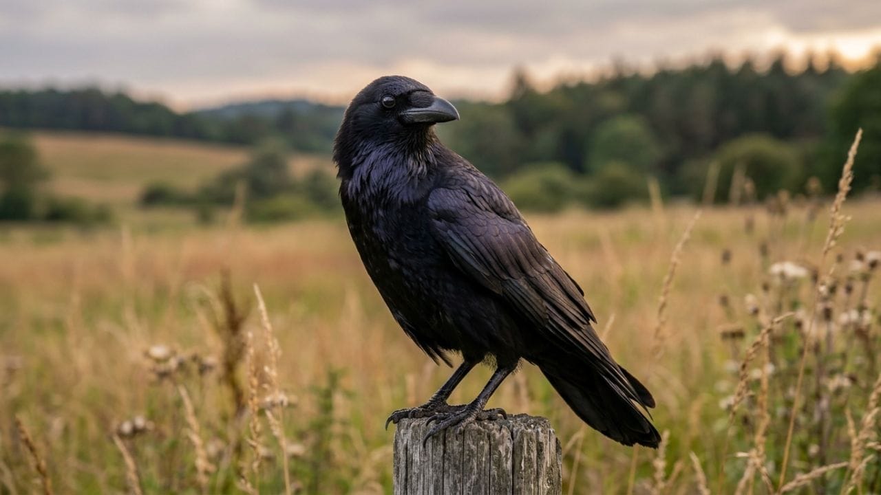 कावळे म्हातारे झाल्यावर त्यांची दृष्टी कमी होते. त्यामुळे म्हाताऱ्या कावळ्यांना अन्न शोधण्यासाठी बराच वेळ लागतो. अनेकदा ते दुसऱ्यांनी शोधलेल्या अन्नावर किंवा मानवी वस्तीतील उरलेल्या अन्नावर अधिक अवलंबून राहतात.