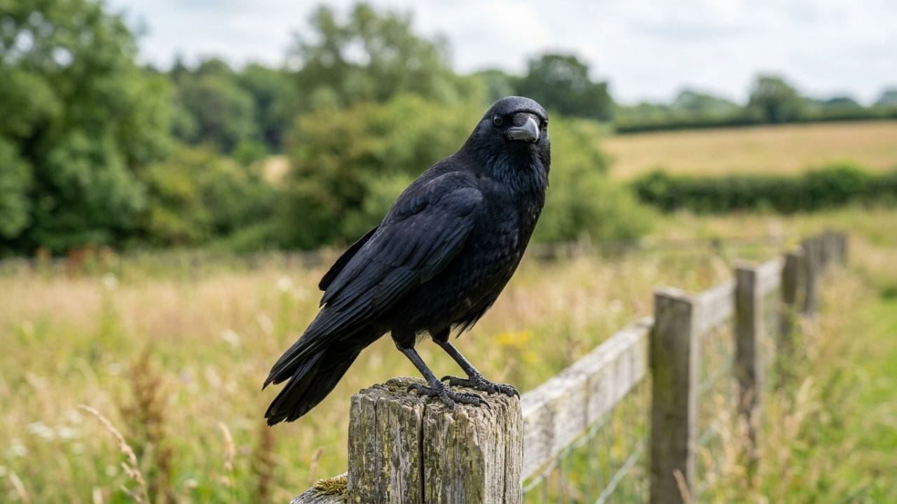 कावळे हे सामाजिक पक्षी आहेत. म्हातारपणी ते समूहात राहणे पसंत करतात, जेणेकरून त्यांना संरक्षण मिळावे. तथापि, तरुण कावळ्यांच्या तुलनेत त्यांची सक्रियता कमी झालेली असते.