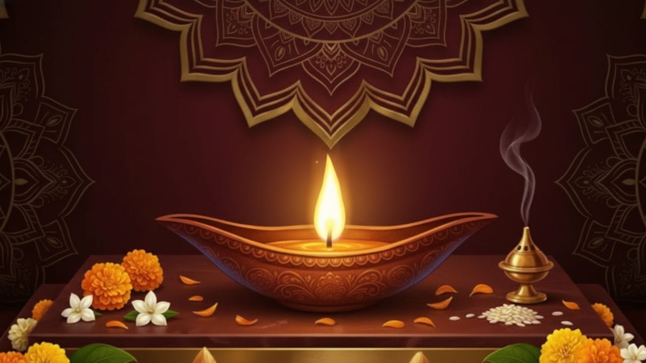 जर तुम्ही आर्थिक अडचणीत असाल, तर दिव्याची वात तयार करताना त्यावर थोडे चंदन लावा. त्यानंतर तुपाचा दिवा लावून देवाची प्रार्थना करा. यामुळे घरात सकारात्मक सुगंध पसरतो आणि आर्थिक बाधा दूर होण्यास मदत होते.