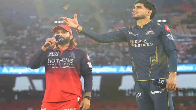 GT vs RCB Toss : गुजरातचा आरसीबी विरुद्ध बॉलिंगचा निर्णय