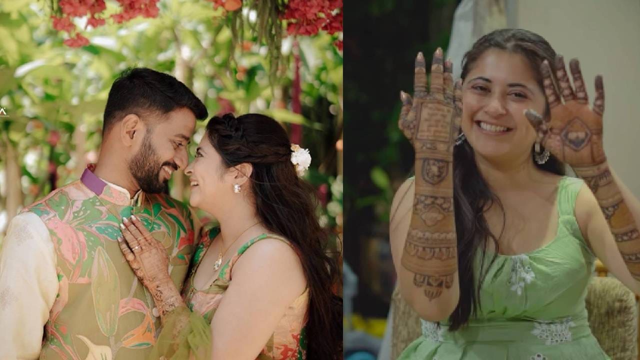 ‘तुला पाहते रे’ फेम गायत्रीच्या हातावर रंगली श्रीकांतच्या नावाची मेहंदी