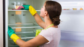 काही क्षणातच साफ होईल फ्रिजवरचे चिवट डाग आणि निघून जाईल कुबट वास फक्त.