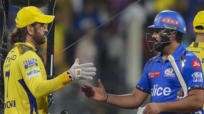 मुंबई-चेन्नई सामन्यासाठी सज्ज, रोहित-धोनी खेळणार? पाहा संभाव्य प्लेइंग