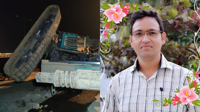 मुंबई : बांधकामाचा क्रेन अंगावर कोसळून पोलीस हवालदाराचा मृत्यू...