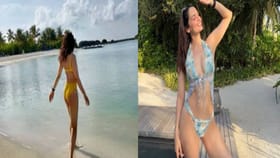 निळाशार सागर, बिकिनीमध्ये मादक अदा, मिस वर्ल्ड मानुषी छिल्लरच्या...