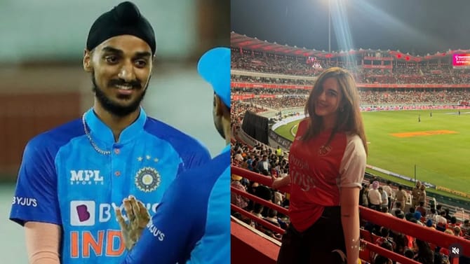 क्रिकेटपटू अर्शदीप सिंग या प्रसिद्ध अभिनेत्रीला डेट करतोय?
