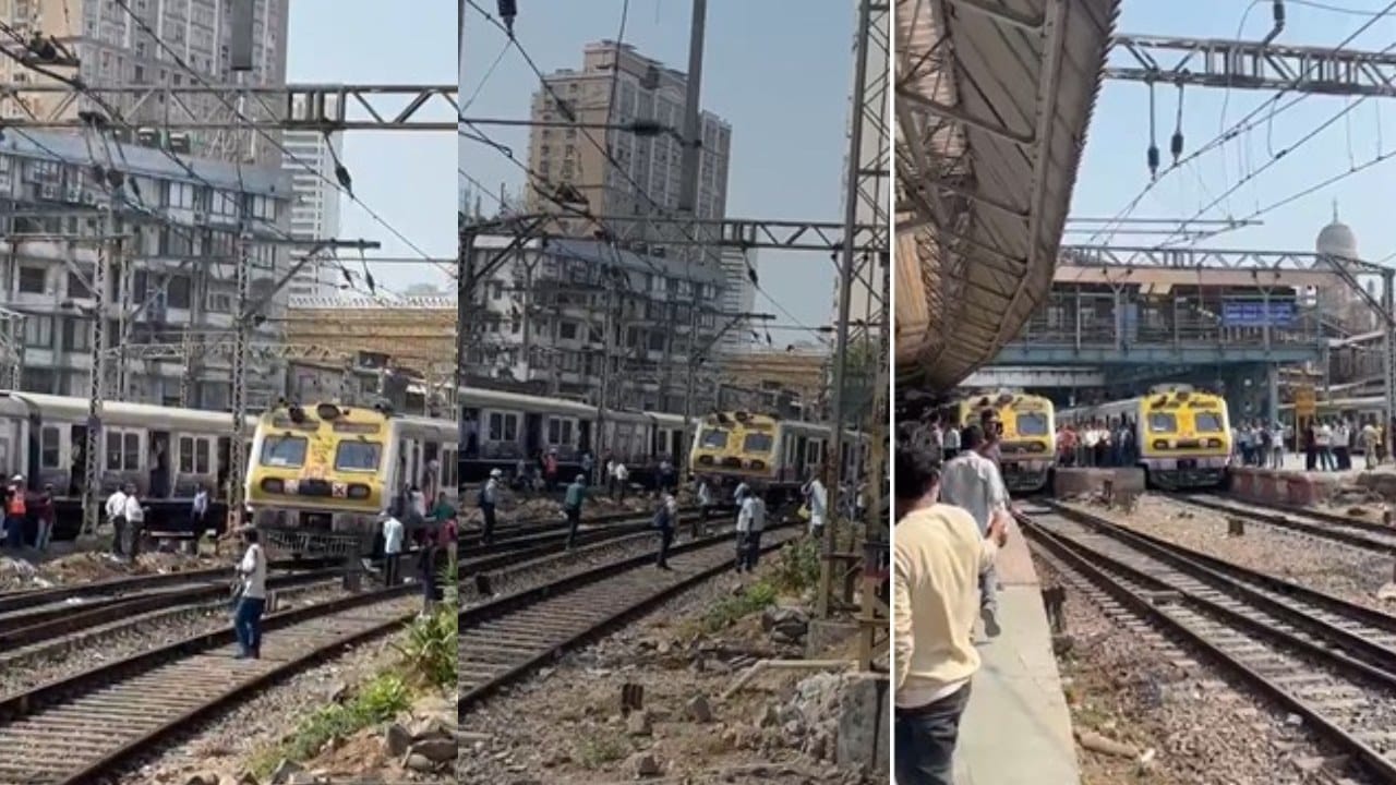 सीएसएमटी रेल्वे स्थानकात मोठा अपघात थोडक्यात टळला, दोन लोकल समोरासमोर आल्या