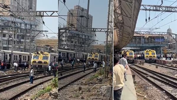 सीएसएमटी रेल्वे स्थानकात मोठा अपघात थोडक्यात टळला, दोन लोकल समोरासमोर आल्या