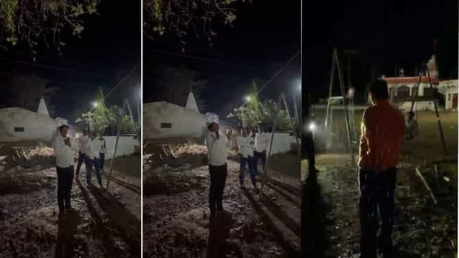 भंडारा येथील नागझिरा देवस्थानात चमत्कारीक घटनेचा दावा,पलाशच्या वृक्षातून पाण्याचा वर्षाव