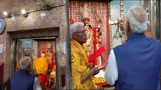 Narendra Modi : पंतप्रधान मोदींची 300 वर्षे जुन्या थंथनिया कालीबारी मंदिरात विशेष पूजा