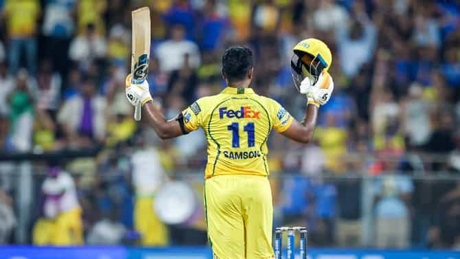 IPL 2026 : मुंबई इंडियन्सविरुद्ध संजू सॅमसनचं वादळ घोंघावलं, शतकी खेळीसह नोंदवले इतके सारे विक्रम