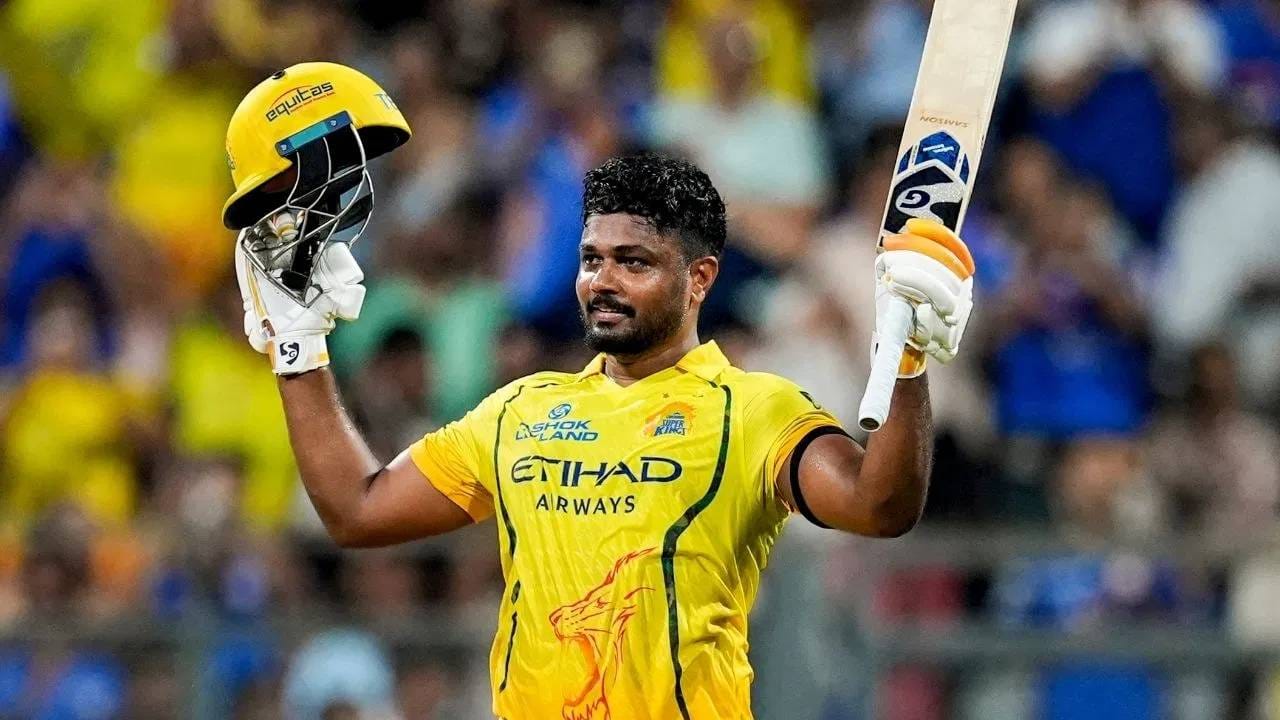 आयपीएल 2026 स्पर्धेत त्याने एक नाही तर दोन शतकं ठोकली.  यासह संजू सॅमसनने एक मोठा विक्रम आपल्या नावावर केला. संजू सॅमसनने आयपीएल स्पर्धेत वेगाने 5000 धावा पूर्ण करणारा भारतीय फलंदाज ठरला. (Photo: PTI)