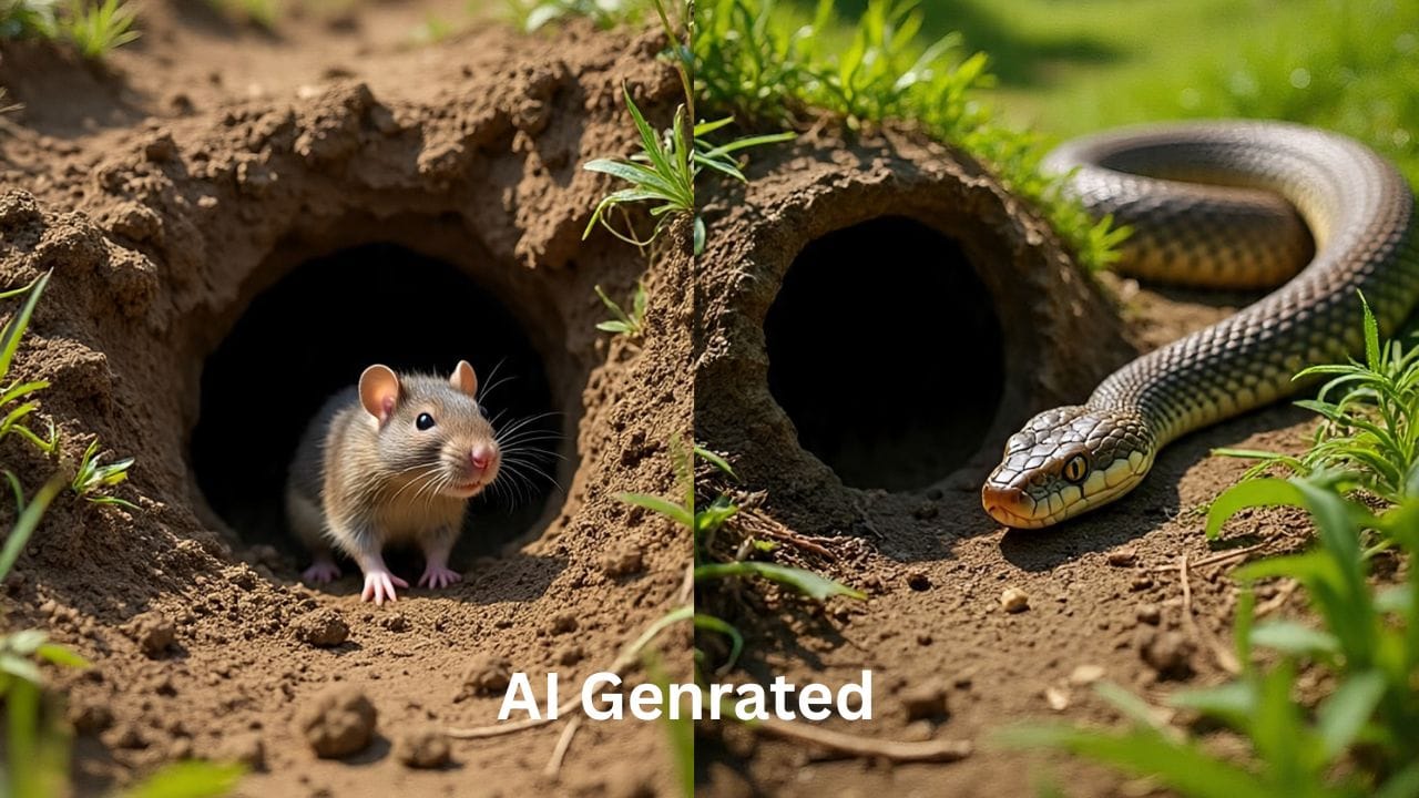 सापाचं बीळ आहे की उंदराचं हे कसं ओळखायचं? दोन्हीमधील नेमका फरक काय? वाचा... सापाचं बीळ आहे की उंदराचं हे कसं ओळखायचं? दोन्हीमधील नेमका फरक काय? वाचा...