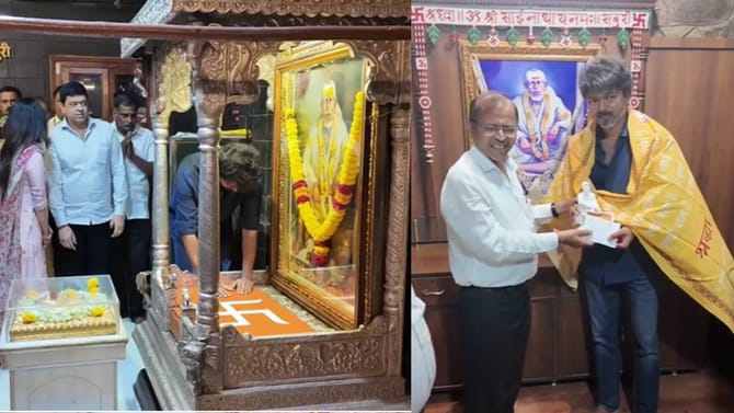 विजय थलपतीचं साईबाबांकडे साकडं; शिर्डीत स्टारला पाहण्यासाठी...