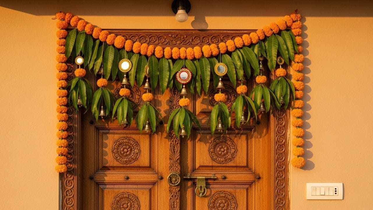 जर तोरणाचे मणी निखळले असतील किंवा धागे तुटले असतील, तर असे तोरण त्वरित बदलावे. तुटलेल्या वस्तू घरात गरिबी आणि तणाव ओढवून आणतात. तोरण लावण्यासोबतच मुख्य दरवाजाचा परिसर नेहमी स्वच्छ असावा. दारासमोर चपलांचा ढिगारा किंवा कचरा नसावा.