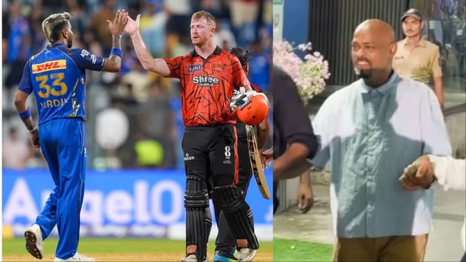 थरथरते हात, अडखळती पावलं..मुंबई इंडियन्ससाठी विनोद कांबळी वानखेडेवर